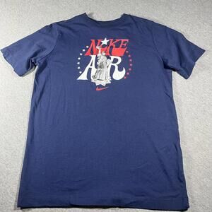 Nike Air Graphic T-Shirt Youth XL Navy Blue Nike Apparel